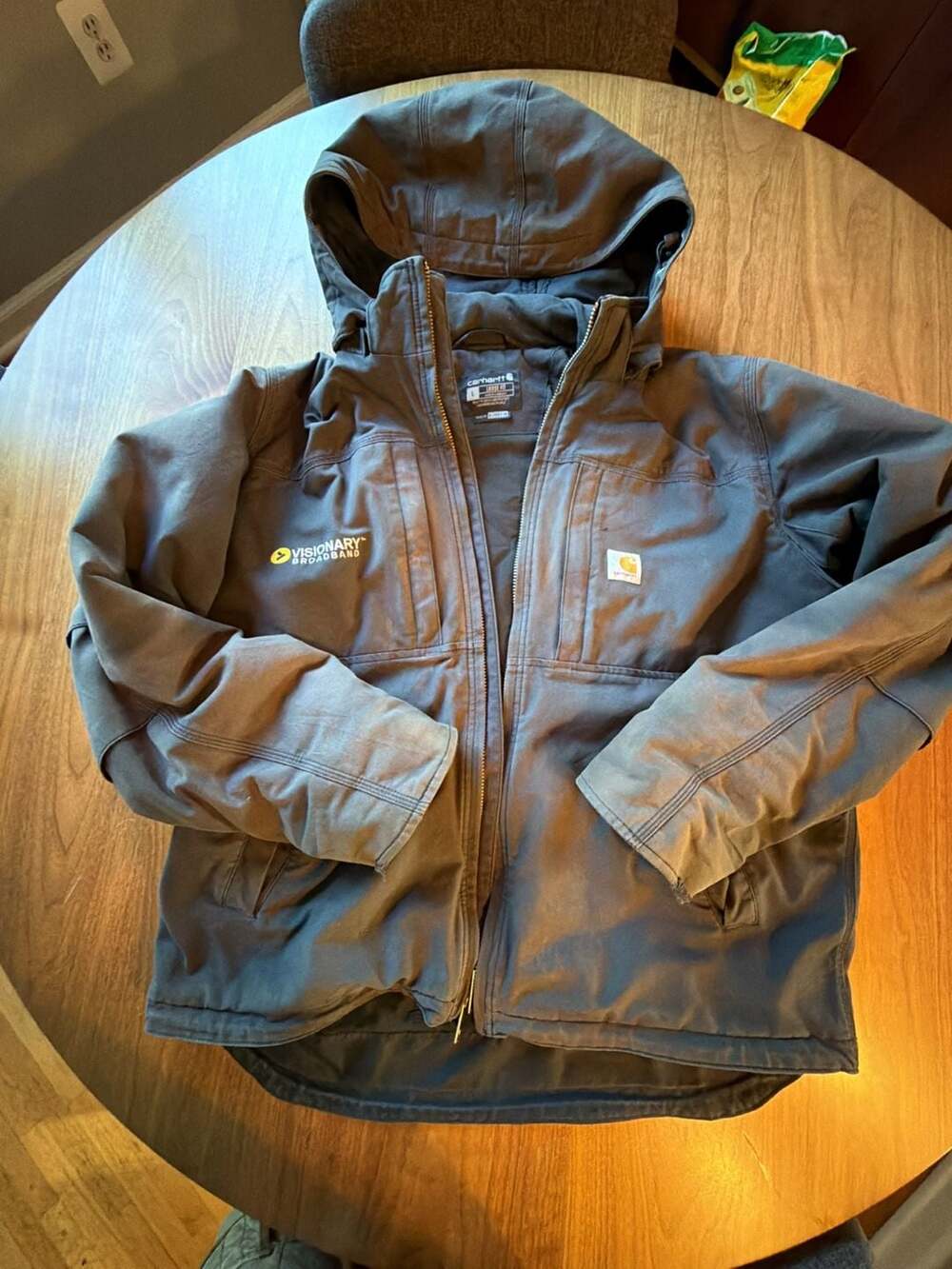Carhartt Full Swing Cryder Jacket Size L Shadow Grey